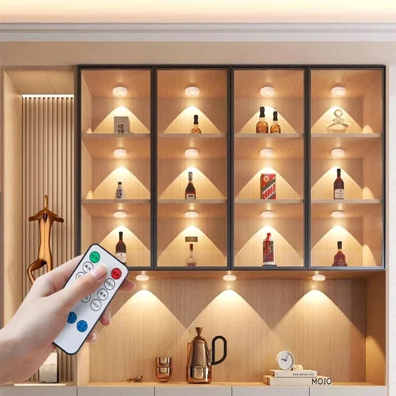 Luz LED nocturna con Sensor de movimiento, luces de cabina regulables, recargables por USB, inalámbricas, lámparas de cocina, pasillo, armario, decoración del hogar