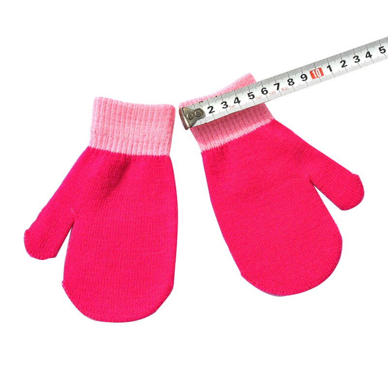 Guantes cálidos de invierno para niños de 5 a 10 años, manoplas de punto para niños y niñas, 6 colores, gruesos, nuevos