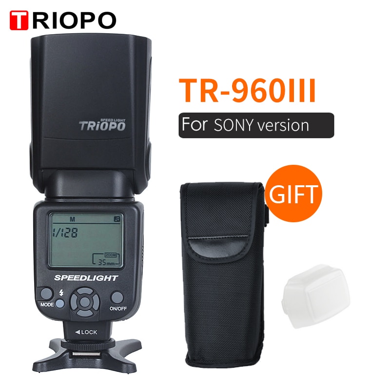 Triopo Speedlite Flash Speedlight TR-960 III 2.4G Wireless Suit for Sony A850 A450 A500 A560 A77 A65 A33 A35 Cameras Genunie