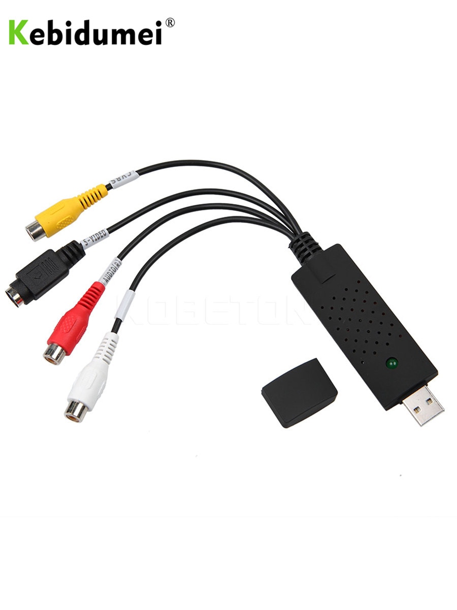 Kebidumei Usb 2.0 Naar Rca Usb Adapter Converter Audio Video Capture Card Adapter Pc Kabels Voor Tv Dvd Vhs Capture apparaat