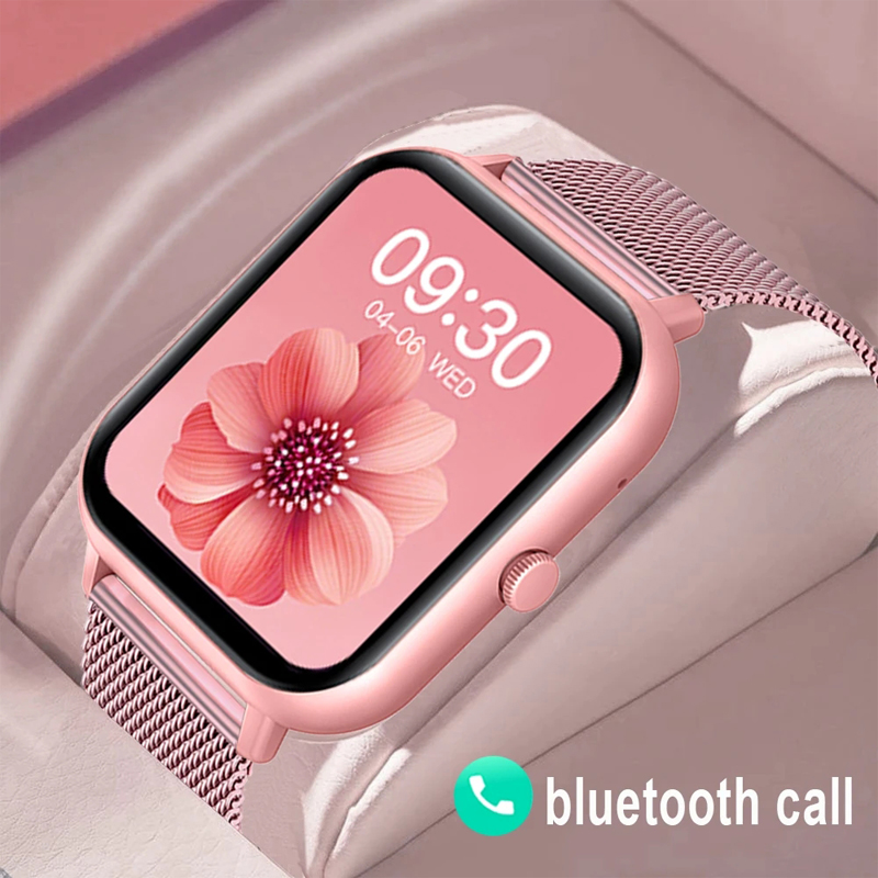 2023 Chiamata Bluetooth Smart Watch Donna Quadrante personalizzato Smartwatch per Android IOS Orologi musicali impermeabili Orologio da polso Full Touch