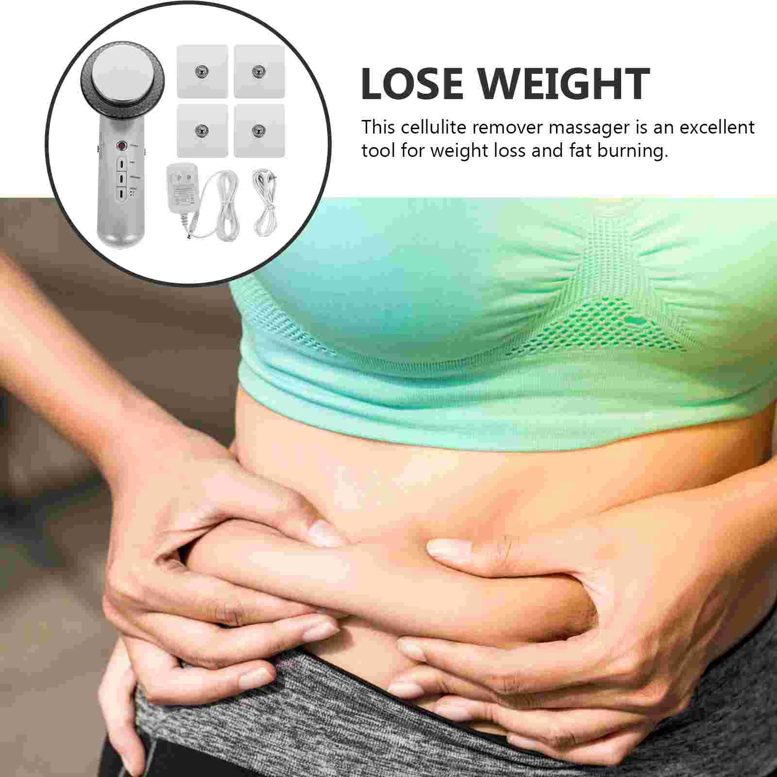 3-in-1 Ultrasonic Body Beauty Machine Far Infrared Cosmetic Instrument (White)