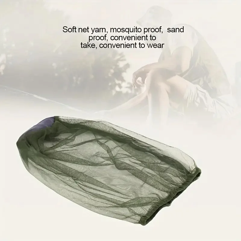 Filets extérieurs de maille de tête de moustique, chapeau de jardinage chapeau anti-insectes pour la pêche de Camping de randonnée