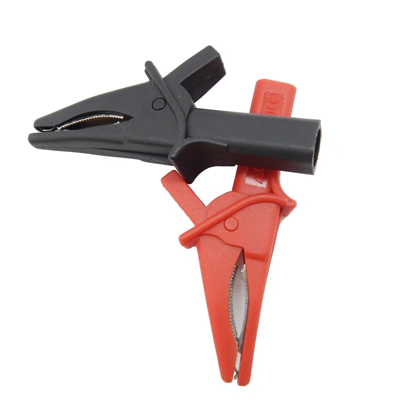 Hantek-pinza de cocodrilo HT18A para osciloscopio Digital, pinza eléctrica de Delfín grande para osciloscopio USB, accesorios de herramientas automotrices, 2 uds.