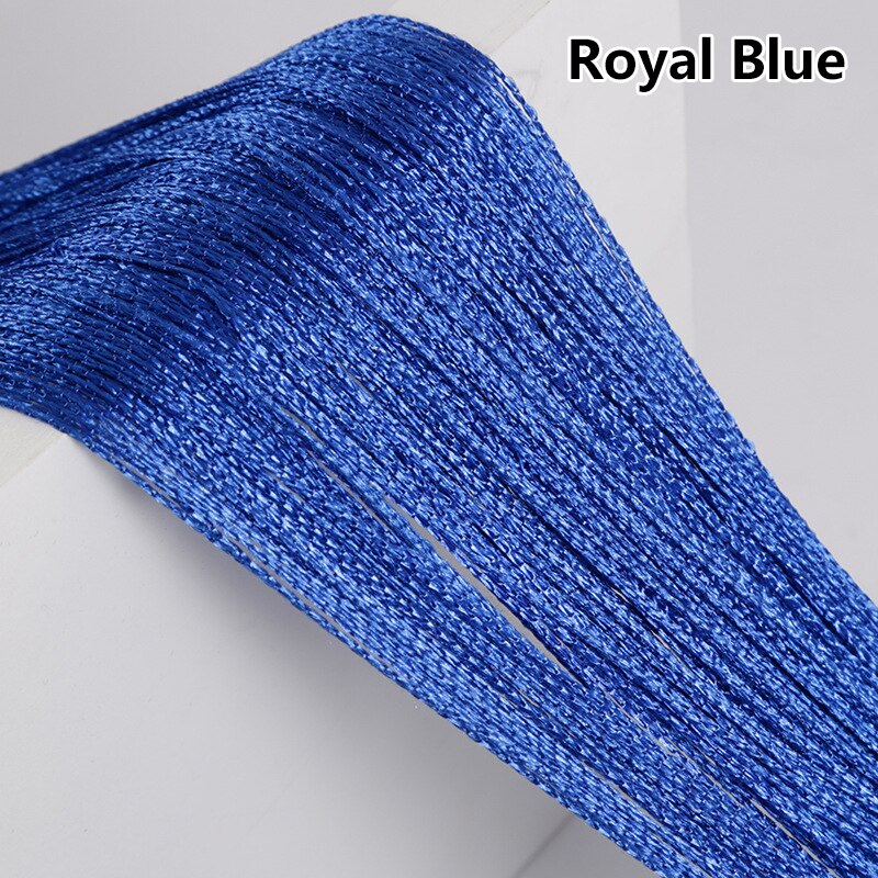 100CM X 200CM Solid Color Curtains Thread Line Curtains For Living Room Door Wall Window Panel Tassel Curtain Home Decoration: 4