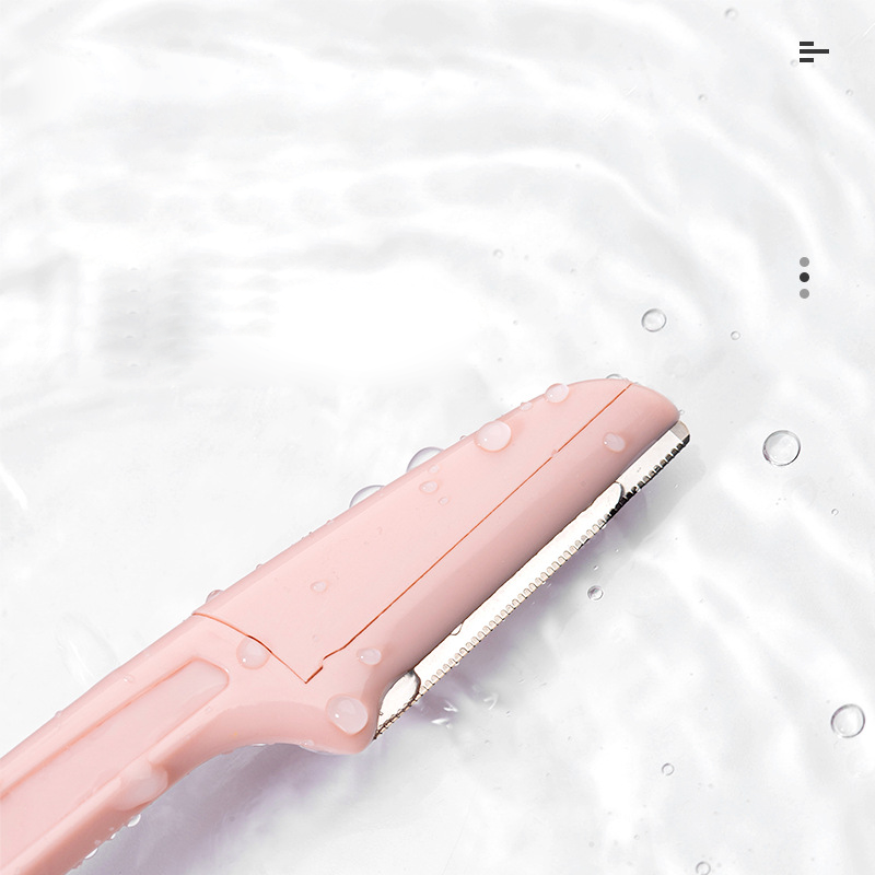 3PCS Draagbare Wenkbrauw Trimmer Veilig Wenkbrauw Shaper Opvouwbare Wenkbrauw Trimmer Scheermesje Scheermes vrouwen Makeup Tools