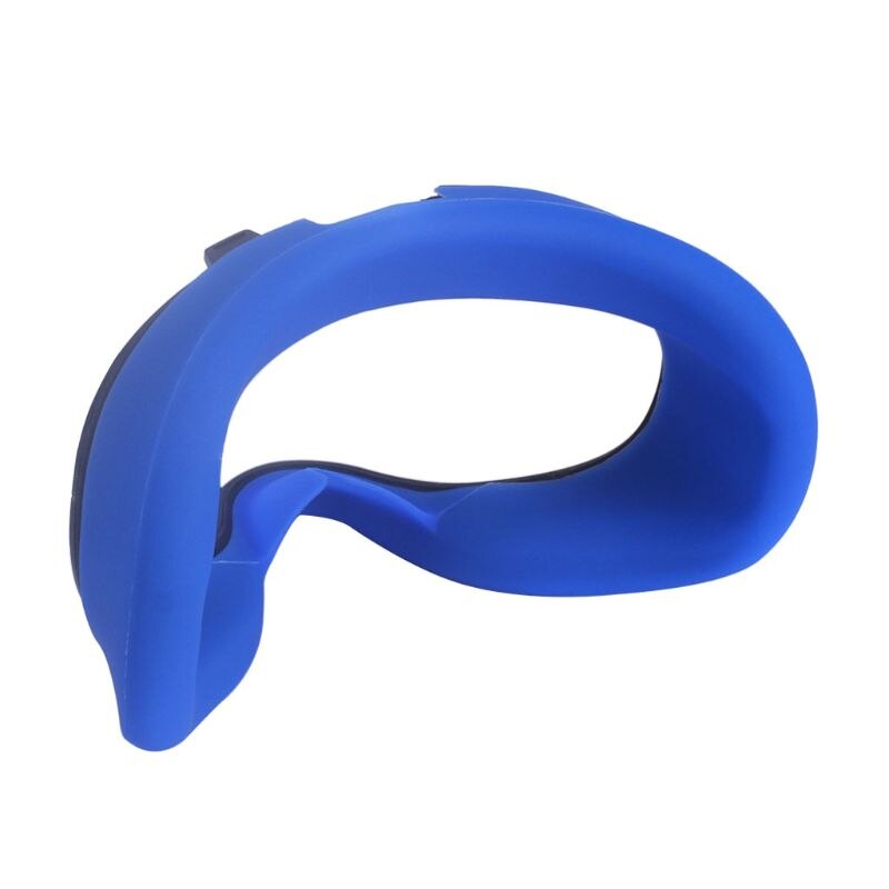 Funda de silicona blanda antisudor para máscara de ojos, funda de piel para gafas VR Oculus Quest 667C: Azul