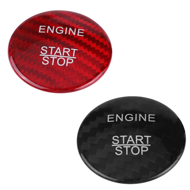 Carbon Fiber Car Start Stop Button Cover Set For For Mercedes Benz A B C Glc Gla Cla Ml Gl Class W176 W246 W205 X253 X156 C117
