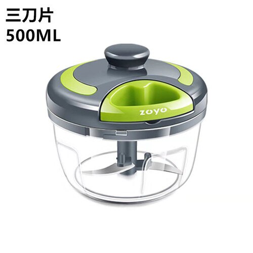 Spare Parts Manual Meat Grinder Mini Machine Mincer Hand Meat Grinder Mixer Chopper Moedor De Carne Kitchen Gadgets EA6JRJ: Black 500ML
