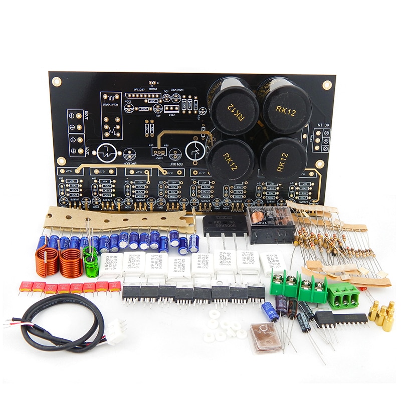 Kits de amplificador de potencia, sistema de audio Clase A, 45w x 2, hifi, Gaincard, LM1875, 8 unidades, 4 pares de salida paralela