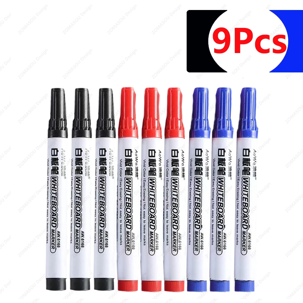 100-1pcs Erasable Whiteboard Marker Pen Teaching Chalk Blackboard Marker for Ceramics Glass Office School Art Stationery