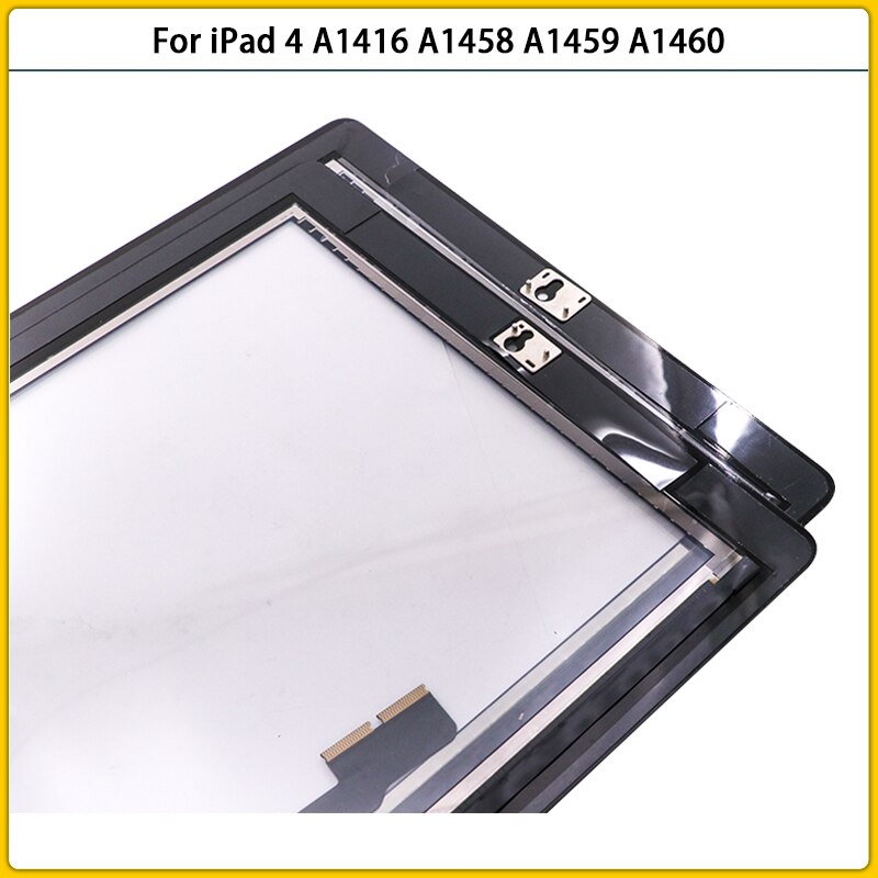 9.7&quot; Touchscreen For iPad 4 A1458 A1459 A1460 Touch Screen Panel Digitizer Sensor LCD Front Outer Glass Button Replace