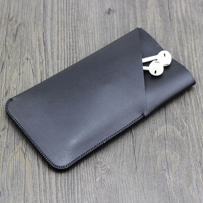 Uniwersalny futerał prosty skórzany pokrowiec retro prosta etui na Z mi fioletowy mi power bank etui 20000mah 10000mah: 20000mah / black 2 layer