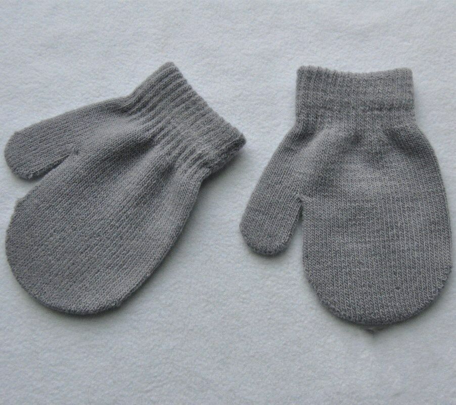1 Pair Baby Candy Color Winter Warm Gloves Toddler Boys Girls Mittens Kids Gloves Child Accessories
