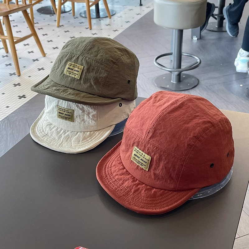 Gorra de pico de pato de ala corta, sombrero Retro versátil para el sol, gorra de béisbol suave de verano