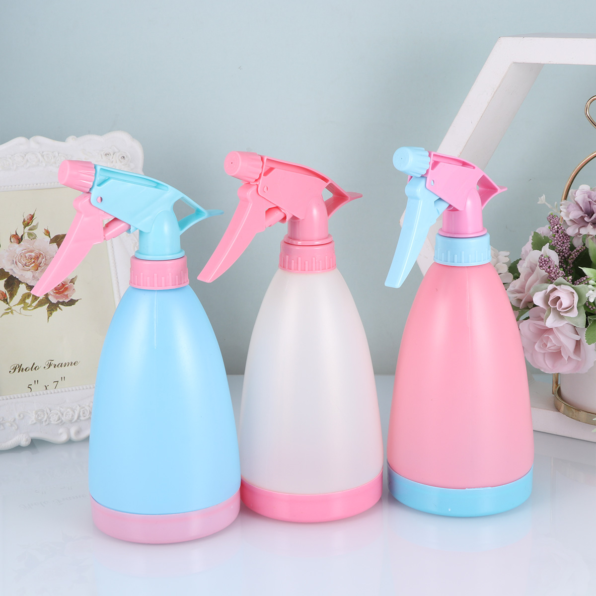 Hand Press Bottle Portable Useful Durable Plastic Bottle Storage Container Big Capacity Plastic Bottle for Home School: As Shown