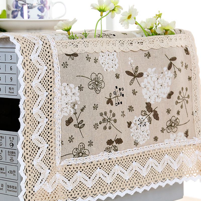 Moderne Eenvoudige Magnetron Cover Stofdicht Katoen Machine Protector Decoratieve Keuken Apparaat Cover 13.7X39.3Inch