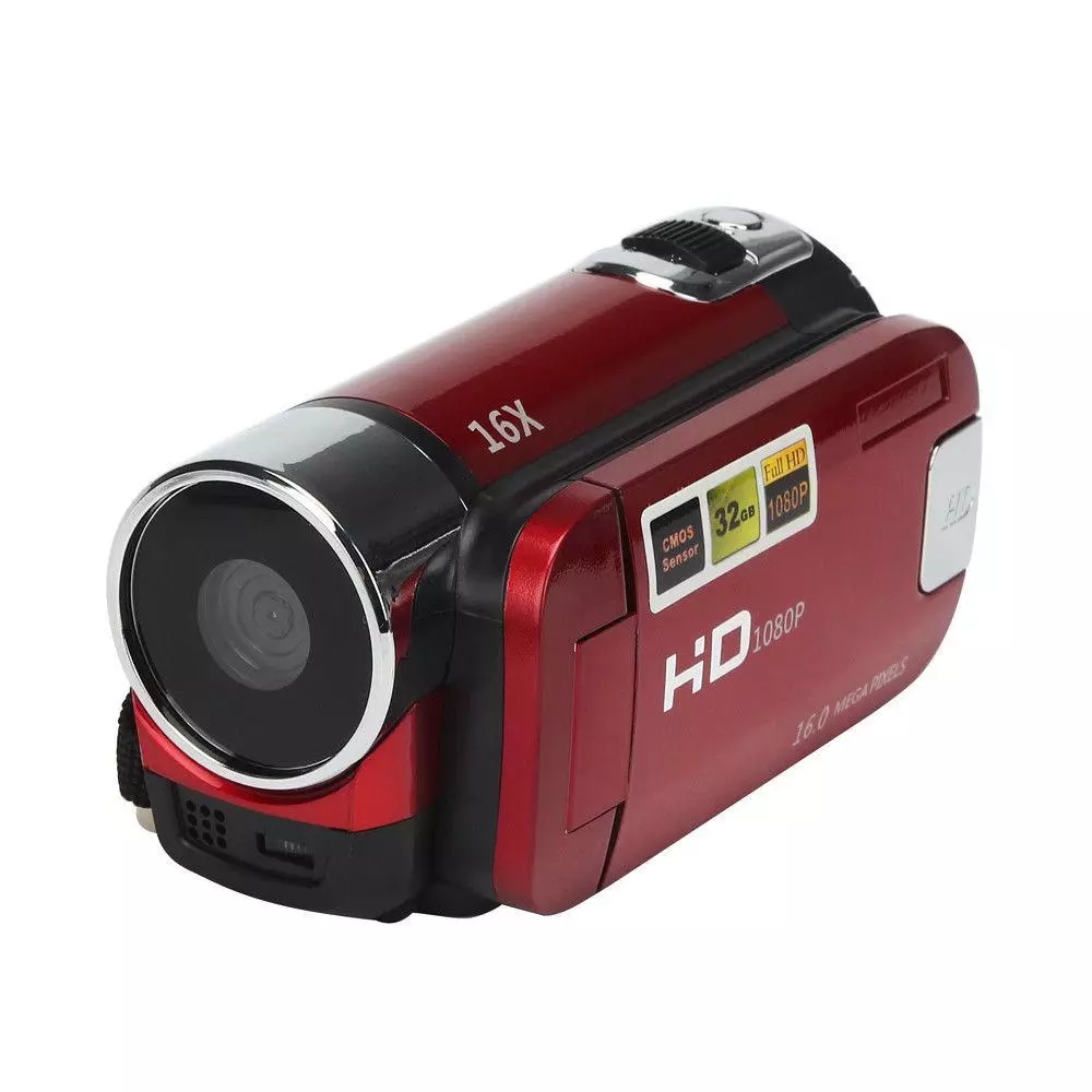 HD 720P Video Camera Professional Digital Camcorder 2.7 Inches 16MP High Definition ABS FHD DV Cameras 270 Degree Rotation