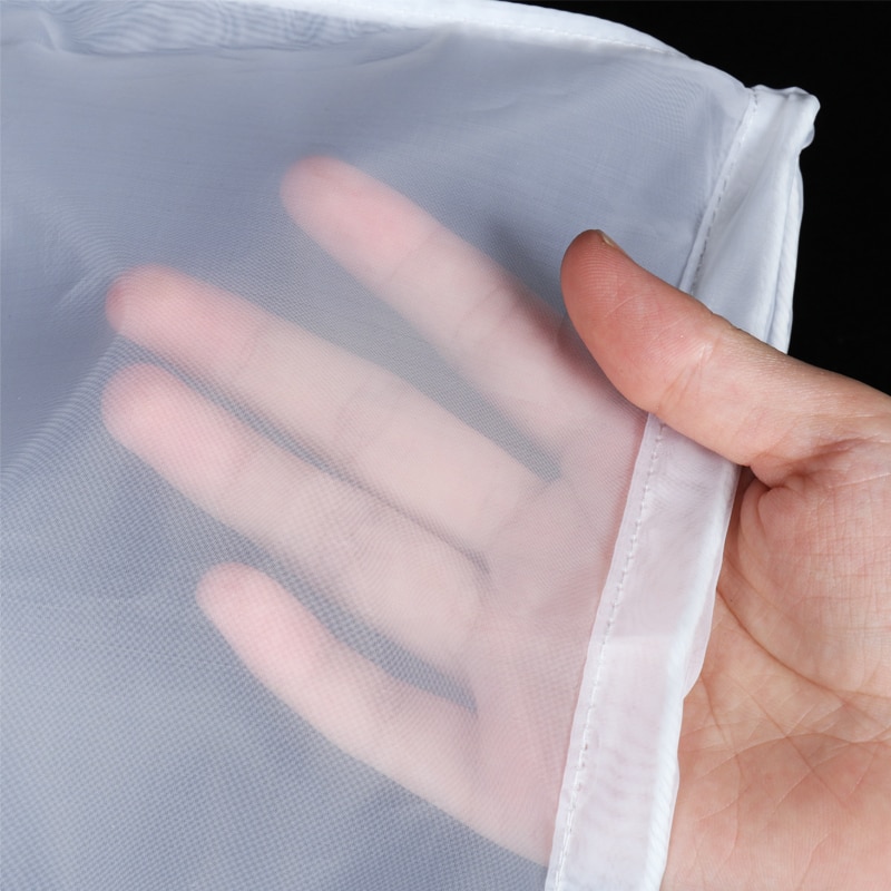 150/75/48/25 micron Nut Milk Bags Reusable Mesh Filter Net Coffee Fruit Juice Wine Food Grade Nylon Filter Bag Kitchen Filters