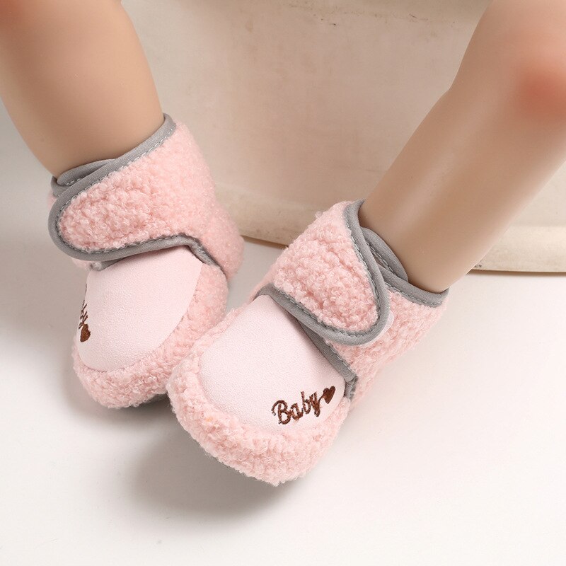 Winter Baby Laarzen Effen Kleur Dikke Warme Pluche Baby Jongen Meisje Laarzen Winter Baby Schoenen Voor Jongens Meisjes