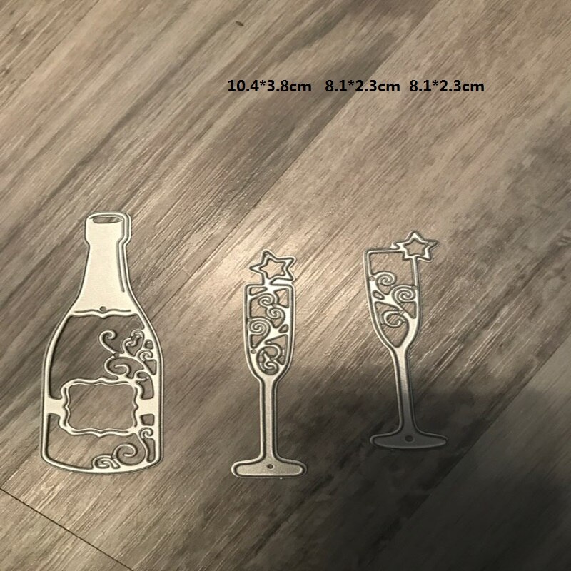 Wine glass DIY Cutting Dies Scrapbooking Card Album Album Embossing Dies Cut Metal Craft Template Metal steel