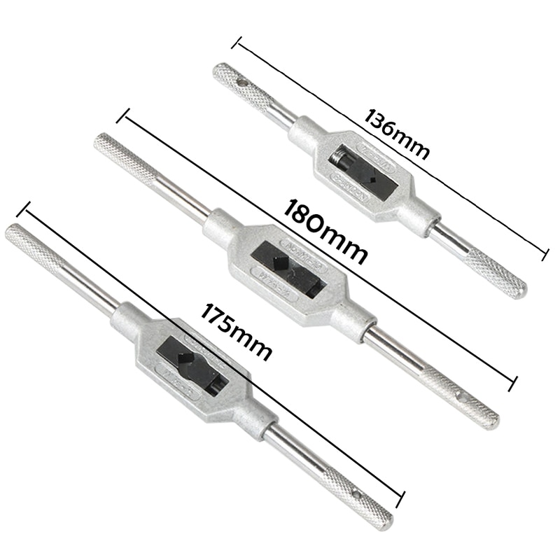 M1-8/m1-10/m1-12 justerbar tapnøgle til gevindhanehåndtag stål håndtapholder holder tappeværktøj