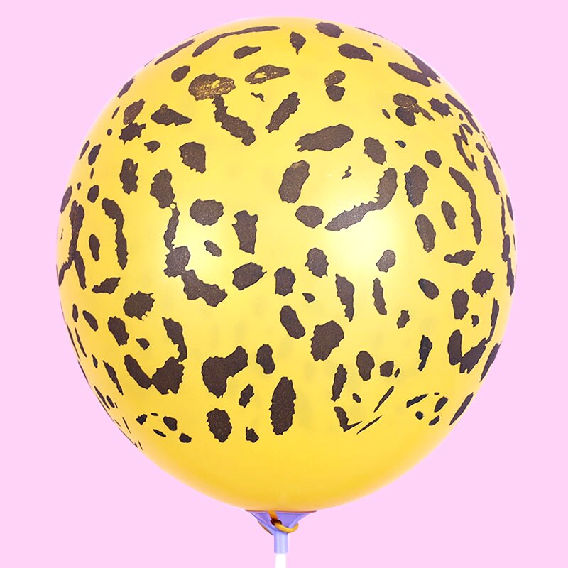 10 stk/sæt børnefest dekoration ballon dyr tegneserie latex balloner tiger skin leopard print mønster ballon børn legetøj