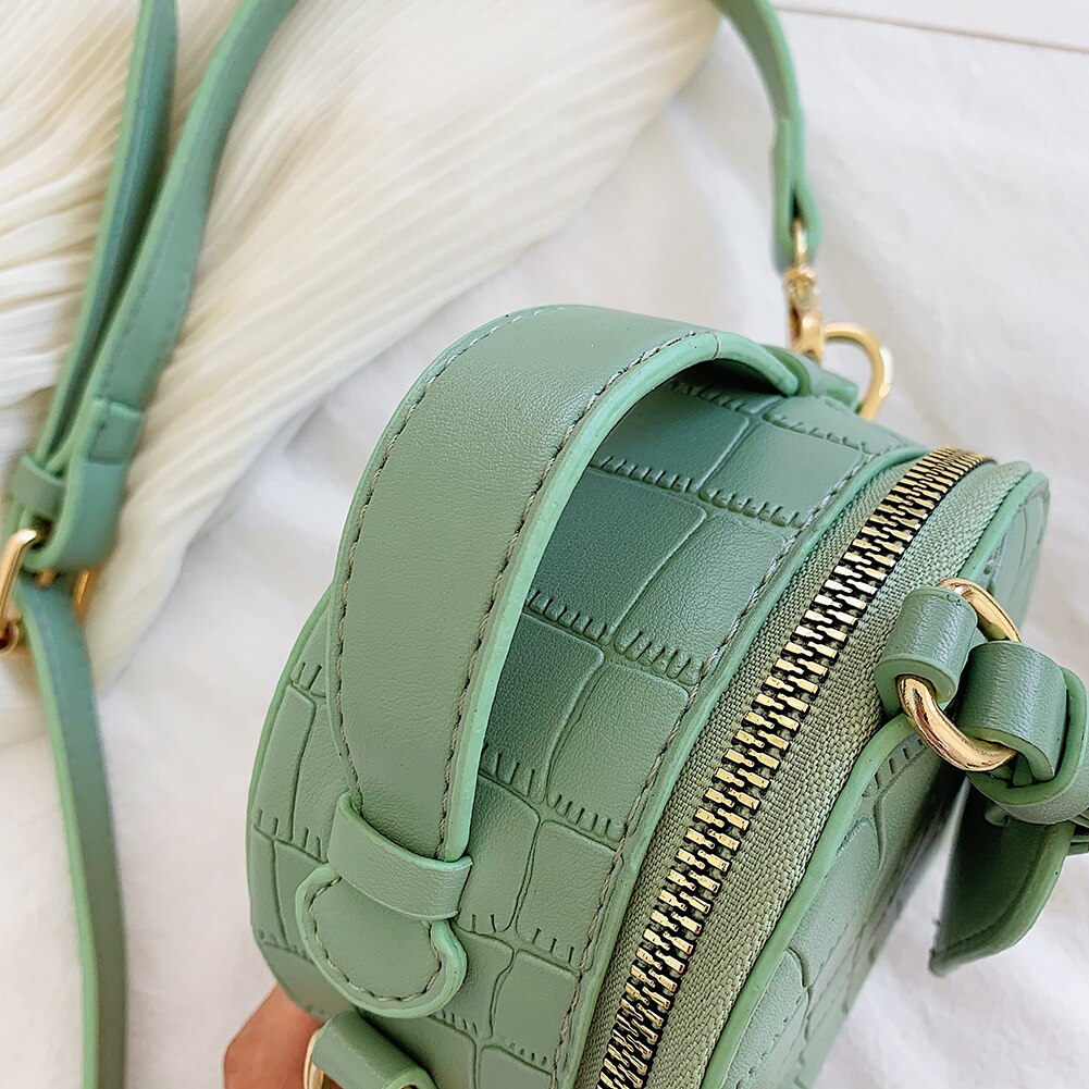 Runde-geformt Frauen Schulter Umhängetasche oben-griff Handtasche Mini Damen retro Damen Schulter Tasche Handtaschen