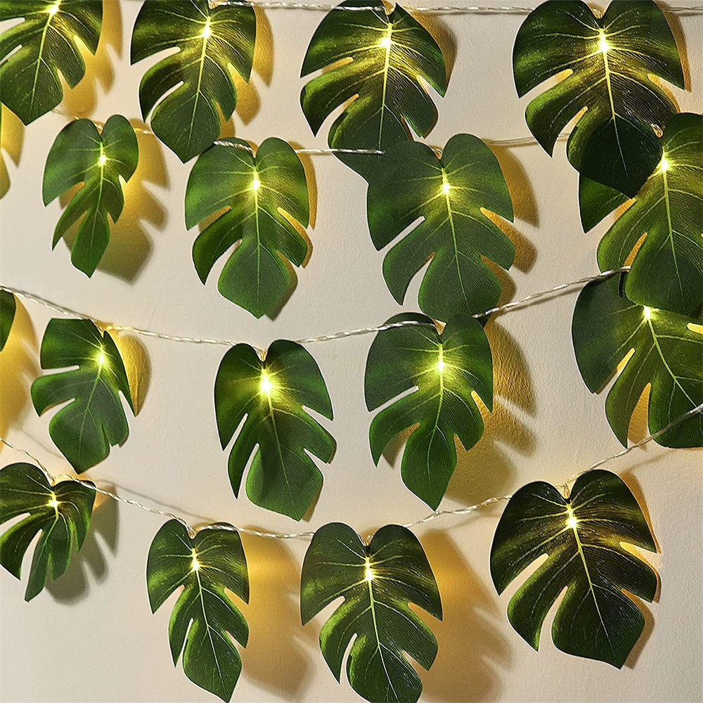 Knstliche Pflanzen fhrte Lichterketten Monstera ...  Grandado
