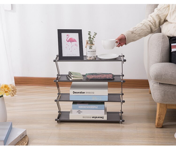 Grote schoenenrek opbergplank abs kunststof z-vorm non-woven kast organizer houder schoenen organizer standaard plank kast