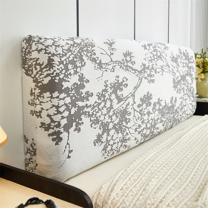 Dikker Jacquard Hoofdeinde Cover Anti-vuile Stretch Zachte Bed Head Covers Licht Luxe Bed Terug Protector Covers Home Hotel decor