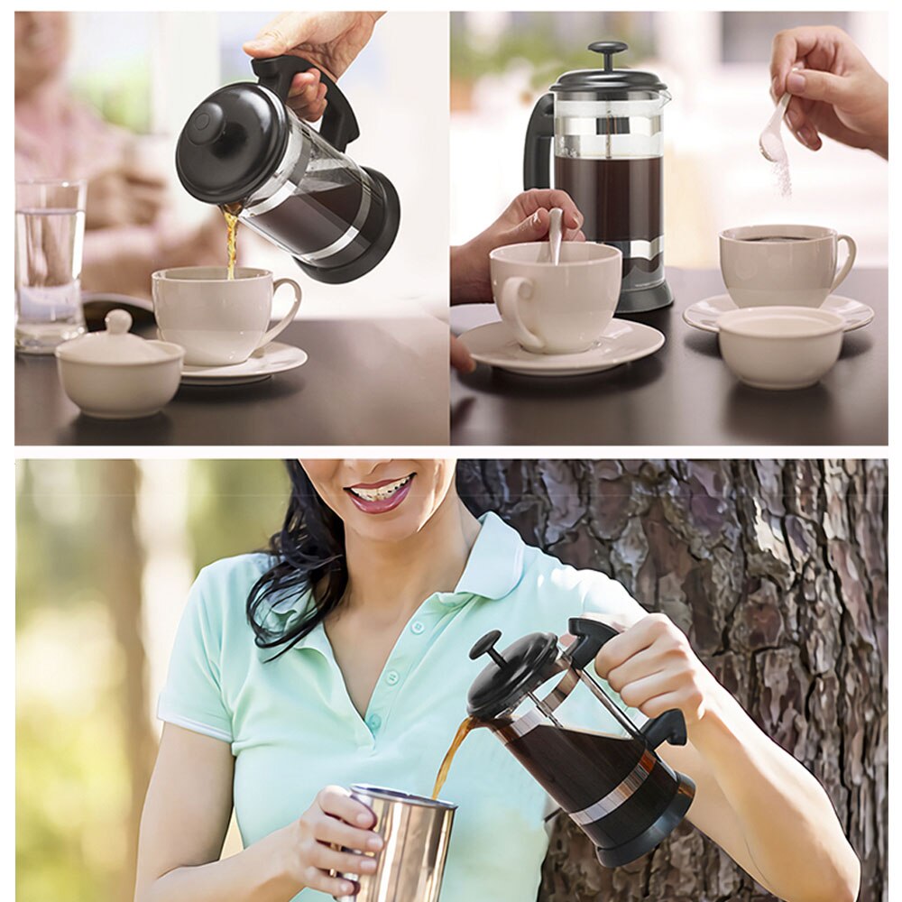 1000ML Glas Französisch Presse Topf Filter Kaffeebereiter Tee Kaffee Hersteller Manuelle Französisch Pressen Topf Kaffee Hersteller Kaffee Werkzeug