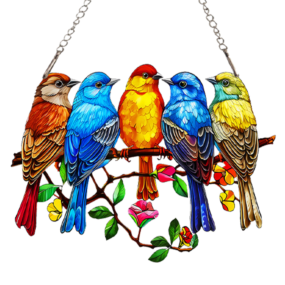 Vindusdekorasjon ornament akryl hengende anheng solfanger vindusanheng til innendørs utendørs: Svart