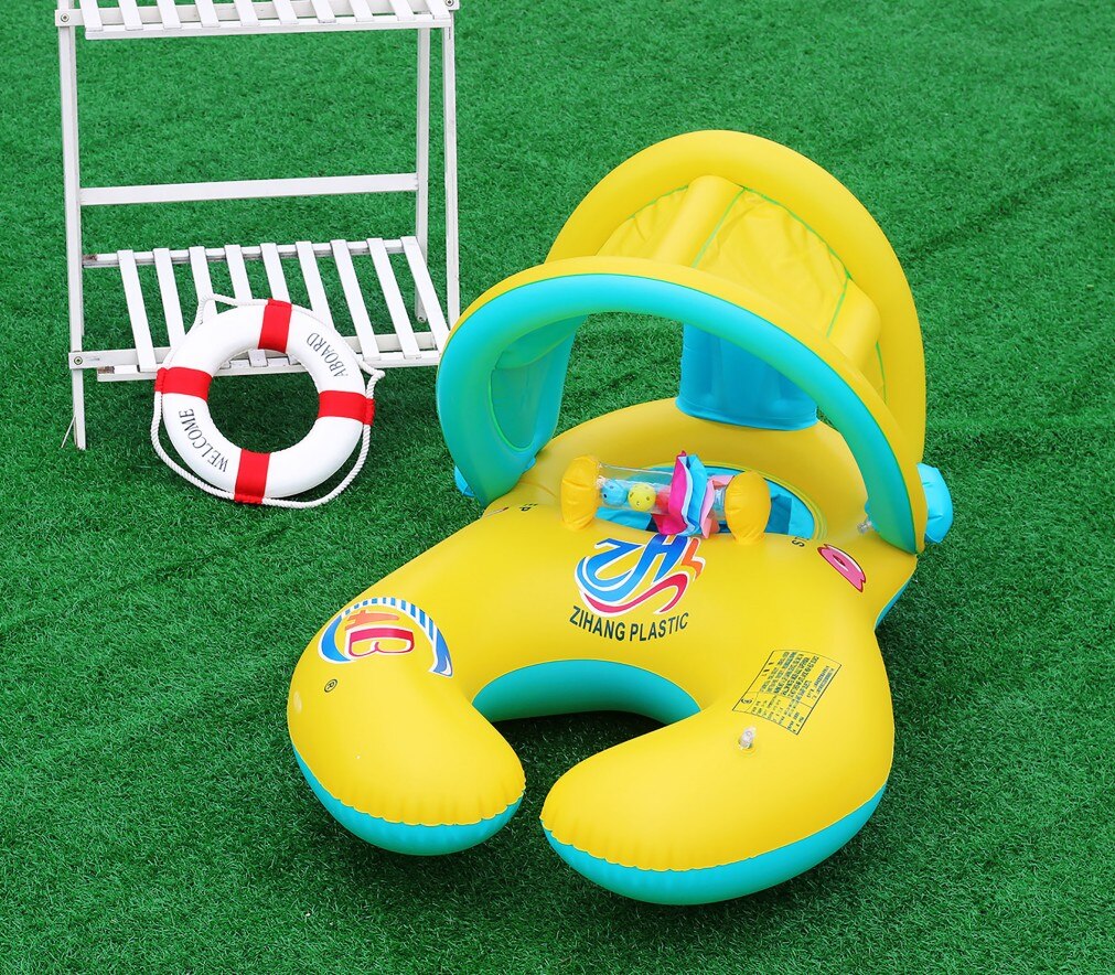 Ouder-kind Cirkel Moeder-Kind Dubbele Zwemmen Ring Baby Zwemmen Ring Babysitting Ring Drijvende Rng Reddingsboei Onderarm ring