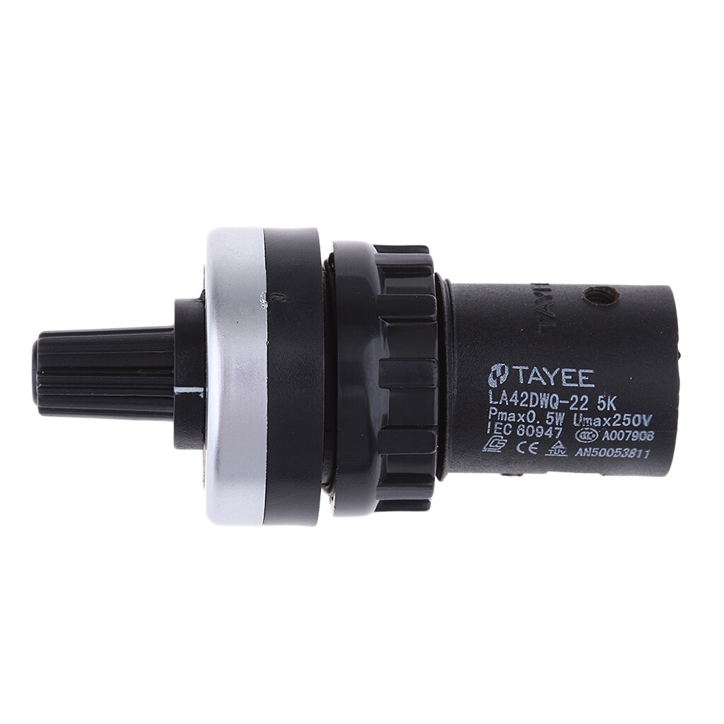 ABS plastic Rotary Potentiometer 22mm Hole Resistance 5K Ohm No Soldering Required Screw type terminals no soldering required