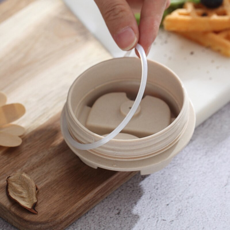 420Ml Bamboe Houtskool Fiber Milieuvriendelijke Tarwe Stro Cup Kantoor Reizen Koffie Cup Eenvoudige Grote Capaciteit Waterfles