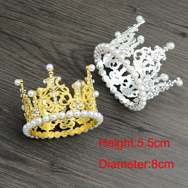 Di cristallo del Diadema Corona Torta di compleanno corona Bambini Del Bambino Prom Copricapo Capelli Ornamenti Dei Capelli Del Partito Dei Monili Accessori
