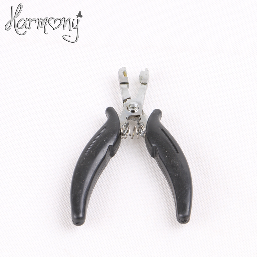 Pinces pour Extensions de cheveux 6MM | Pinces à pointe carrée pour Extensions de cheveux, pinces à manche noir, pinces à cheveux de Fusion, outils d'extension de cheveux 1 pièce