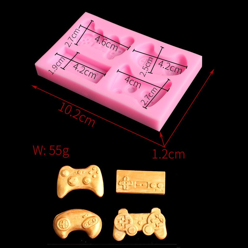 4-Stijlen Game Consoles Handvat Hanger Siliconen Epoxyhars Mal Sieraden Maken Gereedschap