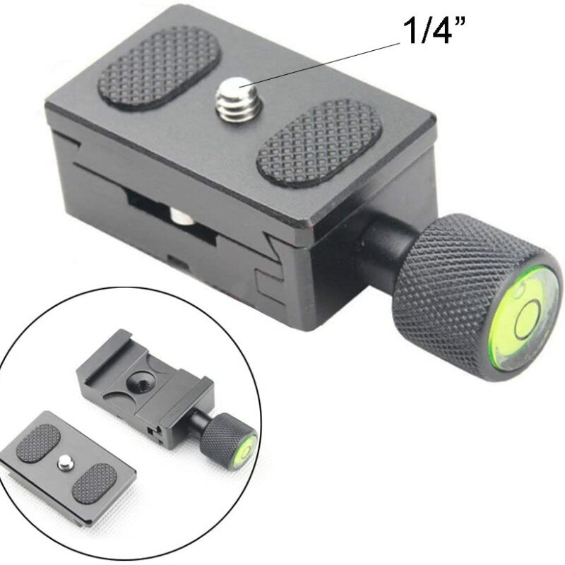 Universale 1/4 Vite di Montaggio K30 Piastra A Sgancio Rapido Morsetto Adattatore in Alluminio per Monopiede Treppiede Testa A Sfera Fotocamera Montaggio