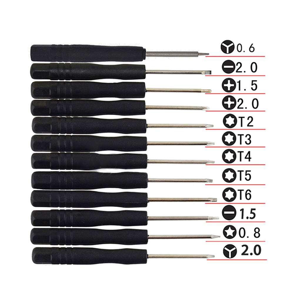 12pcs/set Mini Multi-Function Magnetic Precision Screwdriver Set for Apple iPhone 7 ect Smartphone Tablet Repairing Tools Set