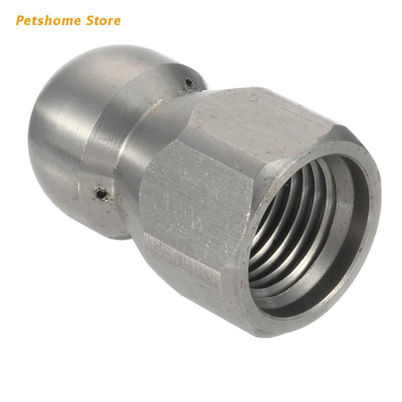 Stainless Steel Pressure Washer Jet Nozzle Bsp Female Rotary Sewer Cleaning Nozzle Pipe Drain Wash Head Tools: 3