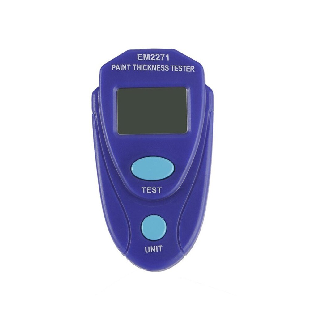 Mini medidor de espesor de pintura Digital, pantalla LCD automotriz, retención de datos, medidor de espesor de revestimiento de coche sin batería