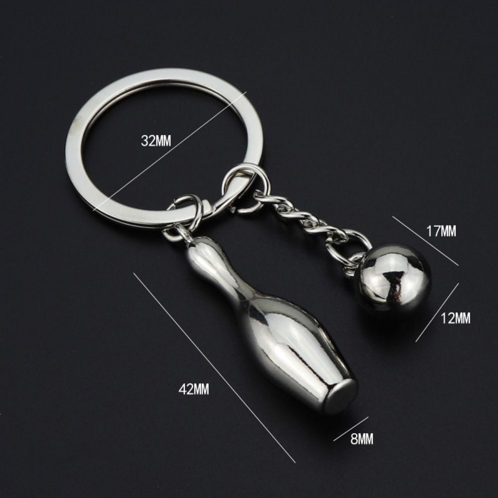 Boxing glove fitness keychain baseball barbell dumbbell fitness equipment keychain strength sports alloy baseball keychain: Orange