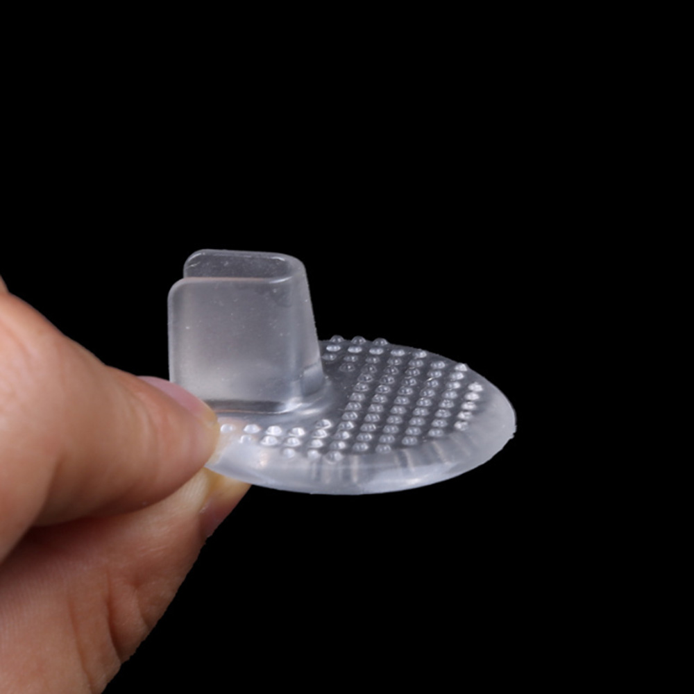 1 par transparenta gel skor insatser sko-dyna flip flop sandaler tå separator massage innersula för kvinnliga män