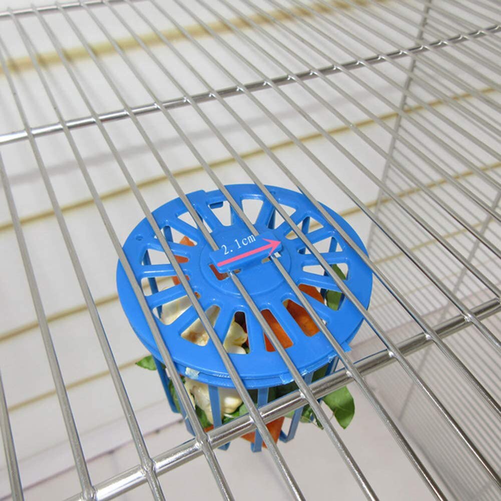 2Pcs Multi-Purpose Cage Hanging Toys Bird Fruit Vegetable Feeder Basket Parrot Feeder Pet Feeding Supplies