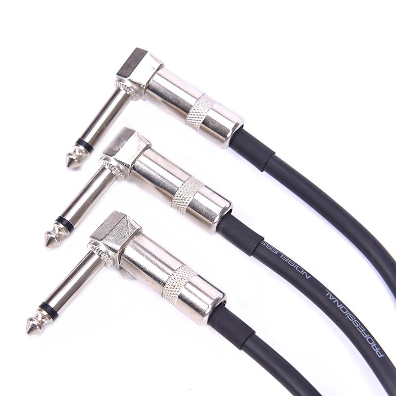 15/20/30 Guitar Patch Cables Right Angle 15/30CM Instrument Cables For Guitar Effect Pedals Guitar Accessories