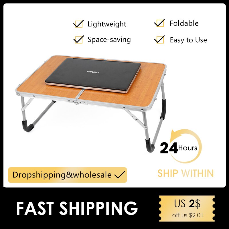 Draagbare Opvouwbare Laptop Tafel Voor Bed Computer Laptop Desk Stand Lapdesk Ontbijt Lezen Boek Houder Voor Couch Home Meubels