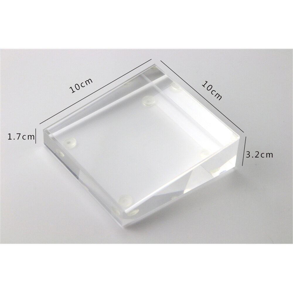 100*100mm Acylic Block Frame Magnetic Picture Frame Desk Sign Holder Retailing Price Tag Display Stand Table Advertising Rack