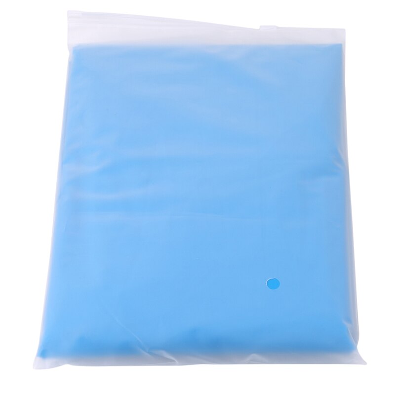 Chubasquero transparente impermeable para hombre y mujer, abrigo grueso para la lluvia, para exteriores, Camping, viaje, Sudadera con capucha, Ponchos, 145-190cm: Azul